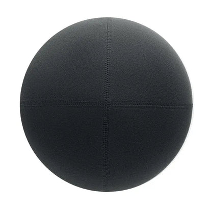 Beanie unisex din bumbac negru rotund cu cusaturi vizibile in forma de cruce din material moale