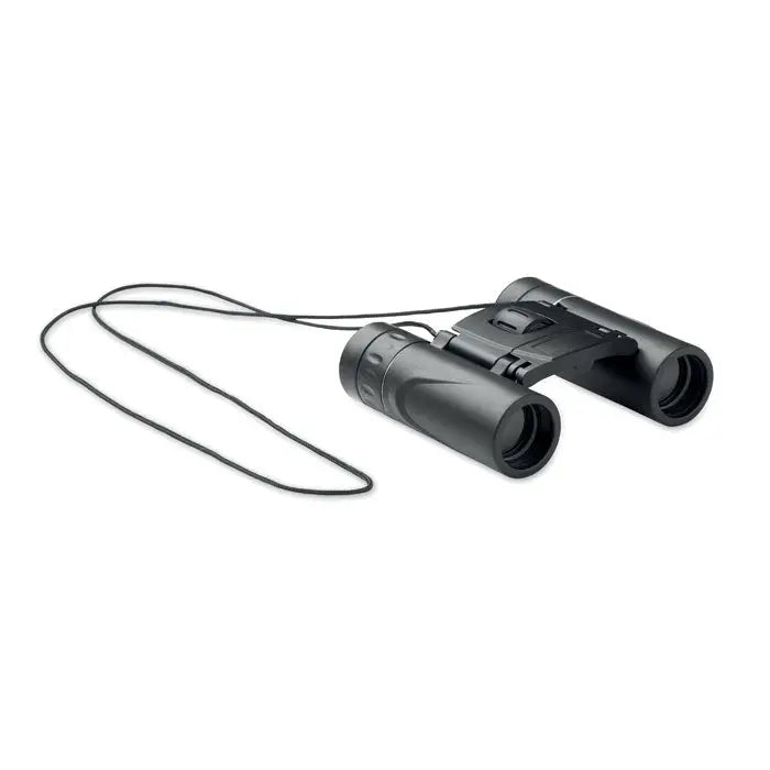 Binoclu compact usor negru cu curea de gat pentru vedere clara si portabilitate usoara