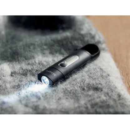 Lanterna de buzunar blit COB neagra narvik cu design cilindric si grip texturat