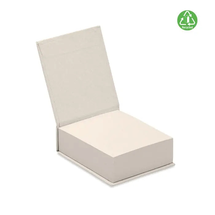 Bloc-note din carton de lapte reciclat cu design minimalist off-white si suprafata usor texturata