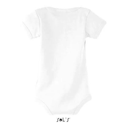 Body bambino bebe alb scurt cu mâneci din țesătură fină și netedă pentru bebeluși