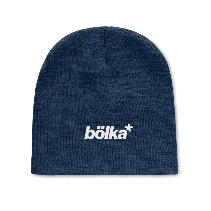 Bea navy albastru din poliester rpet cu logo alb bölka brodat pe față