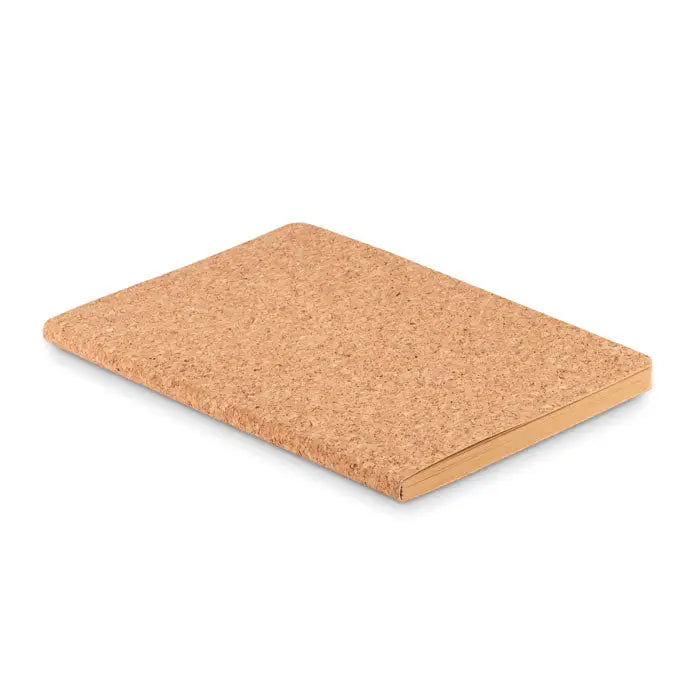 Caiet de pluta a5 cu coperta dreptunghiulara si suprafata naturala texturata culoare maro deschis