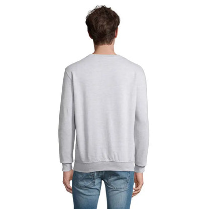 Bluză unisex columbia gri deschis cu textură moale și manșete și tiv din material elastic
