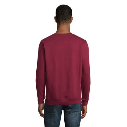 Maroon crewneck sweatshirt camisa unisex columbia with long sleeves and ribbed cuffs made of soft fabric