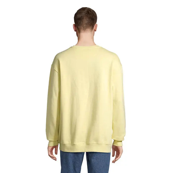 Pale galben, bluză unisex columbia cu mâneci lungi și croială lejeră din material moale