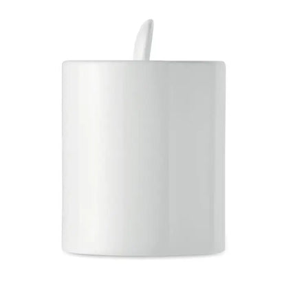 Alb suport de periute din ceramica cana ceramica sublimare 300 ml cu finisaj lucios si maner integrat mic