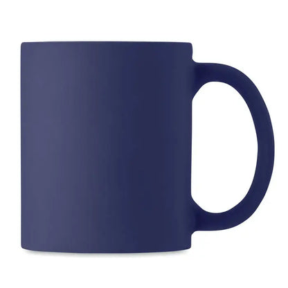 Cana colorata mata 300 ml mug ceramic navy blue solid with matte finish and rounded handle