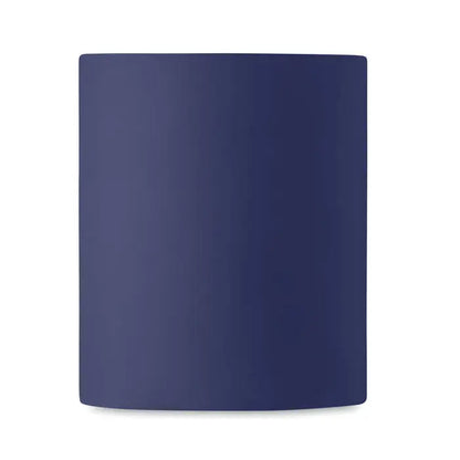 Un suport de lumanare cilindric mat navy blue cu design minimalist pentru cana colorata mata 300 ml