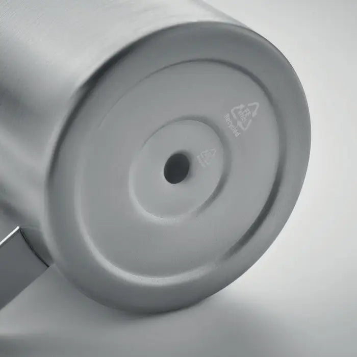 Bază de ceainic din oțel inoxidabil argintiu cu finisaj mat și design circular pentru cana cu perete dublu 300 ml