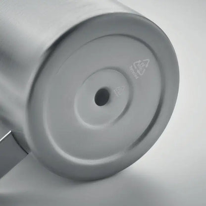 Bază de ceainic din oțel inoxidabil argintiu cu finisaj mat și design circular pentru cana cu perete dublu 300 ml