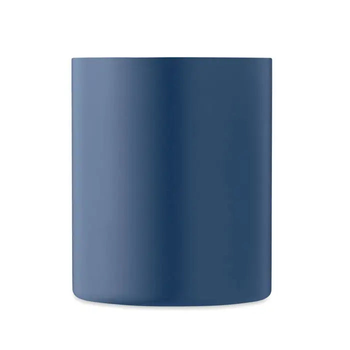 Cana cu perete dublu 300 ml albastru inchis mat cilindrica din inox pentru bauturi calde si reci