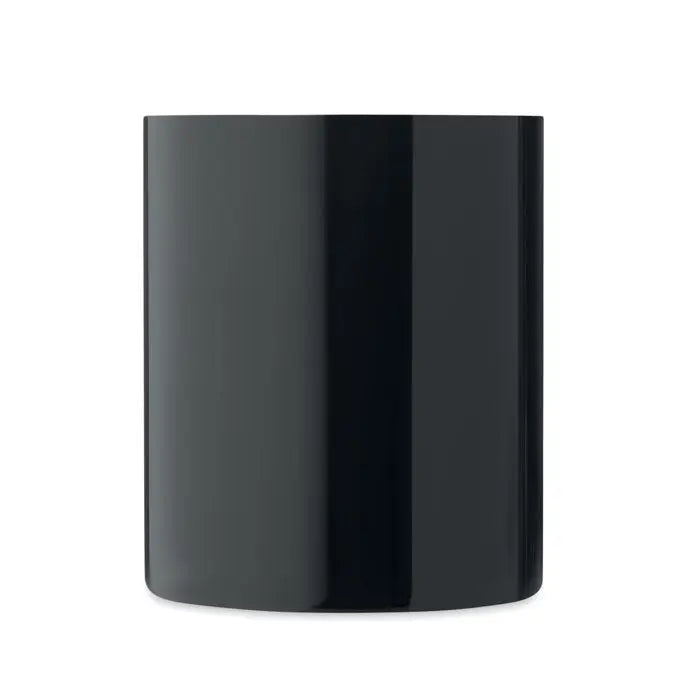 Penar cilindric negru cu finisaj lucios pentru cana cu perete dublu 300 ml