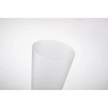 Cana de eveniment reutilizabila 300 ml tub din plastic alb translucid pentru bauturi