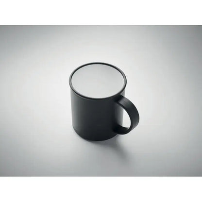 Cana reutilizabila 300 ml din ceramica neagra mata cu design minimalist simplu