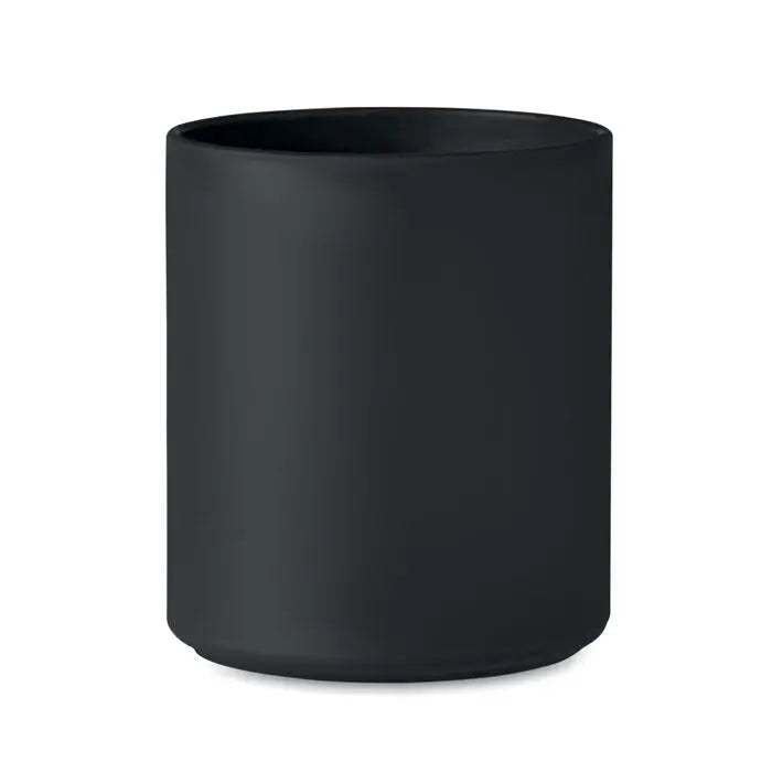 Mată suport de lumânare cilindric negru pentru cana reutilizabilă de 300 ml