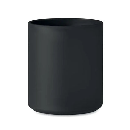 Mată suport de lumânare cilindric negru pentru cana reutilizabilă de 300 ml