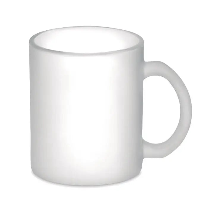 Cana sublimare sticla 300ml cana ceramica alba opaca cu finisaj neted si maner rotunjit