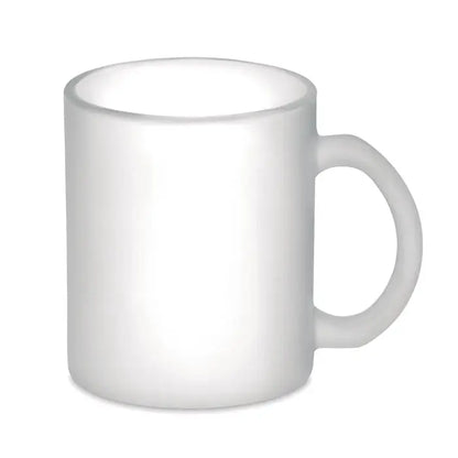 Cana sublimare sticla 300ml cana ceramica alba opaca cu finisaj neted si maner rotunjit