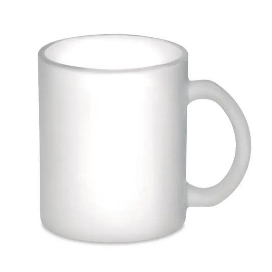 Cana sublimare sticla 300ml cana ceramica alba opaca cu finisaj neted si maner rotunjit
