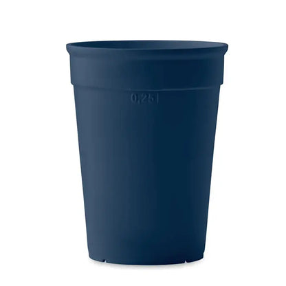 Capacitate cana pp 250 ml plant pot plastic dark blue with 0.25l capacity marking on the side