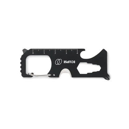 Card de buzunar negru eclipse cu multi instrument integrat rigla si inel pentru chei pentru uz practic