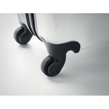Roți negre spinner cu design modern atașate unui carucior foto din abs și pc argintiu
