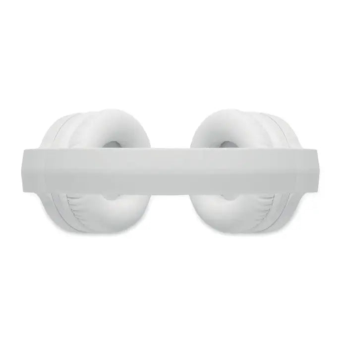 Casti pliabile anc albe cu cupa perne padure si design minimalist pentru confort audio indelungat