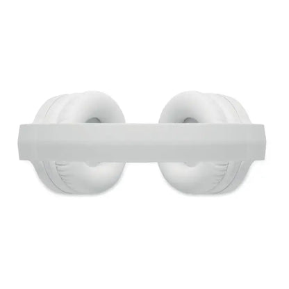 Casti pliabile anc albe cu cupa perne padure si design minimalist pentru confort audio indelungat
