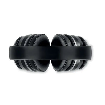 Casti si husa anc negre cu design minimalist si cupa pentru urechi captusita pentru confort sporit
