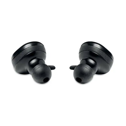 Casti tws jbl tune 120 negre cu carcasa mata si dopuri ergonomice din silicon in cutie de incarcare
