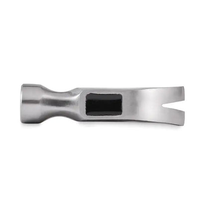 Ciocan cu gheare din lemn cu finisaj metalic argintiu si maner cauciucat negru ergonomic