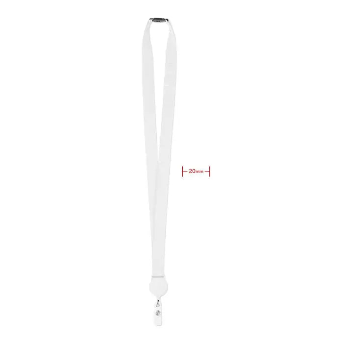 Clip retractabil pentru șnur alb cu clips retractabil și capsa metalică pentru uz convenabil
