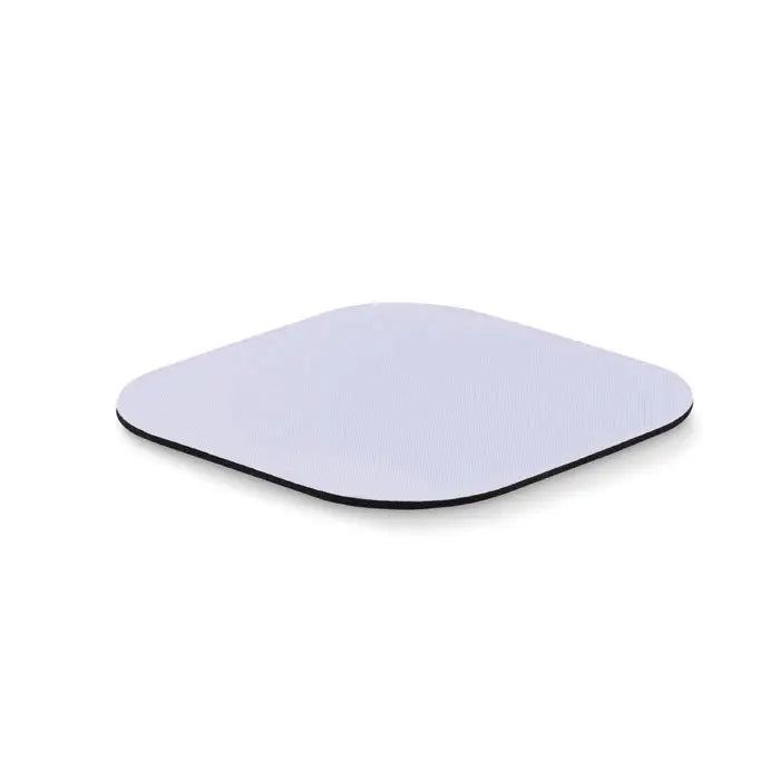 Coaster de sublimare mousepad alb pătrat cu colțuri rotunjite și margine neagră pentru sublimare