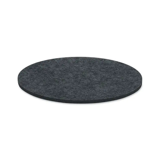 Coaster rotund din fetru rpet de culoare gri inchis pentru protectia suprafetelor