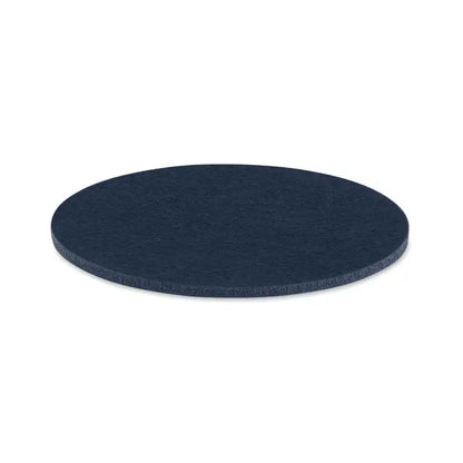 Coaster rotund din fetru rpet albastru închis pentru protecția suprafețelor și decorarea mesei