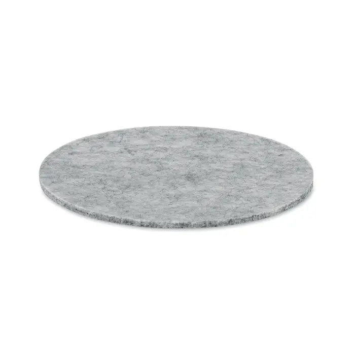 Coaster rotund din fetru rpet gri ideal pentru protecția suprafețelor sensibile
