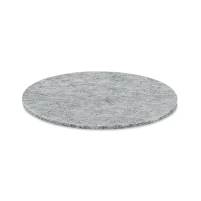 Coaster rotund din fetru rpet gri ideal pentru protecția suprafețelor sensibile