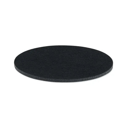 Coaster rotund din fetru rpET negru circular folosit pentru protejarea suprafetelor
