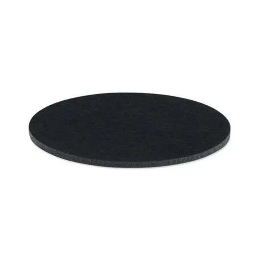 Coaster rotund din fetru rpET negru circular folosit pentru protejarea suprafetelor