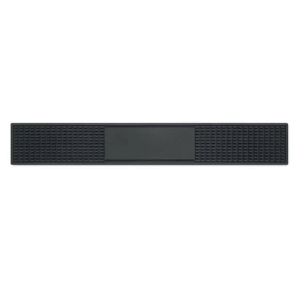 Covor de bar din pvc negru cu model texturat pe margini si panou central neted pentru protectie si aderenta