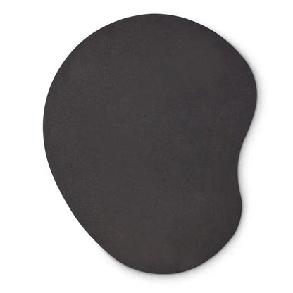 Covoras de mouse ergonomic negru cu textura moale din eva si forma rotunjita pentru confort ergonomic