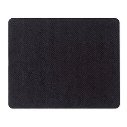 Covoras de mouse negru dreptunghiular cu suprafata tesuta texturata pentru sublimare
