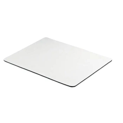 Covoras de mouse pentru sublimare alb dreptunghiular cu colturile rotunjite si margine neagra subtire