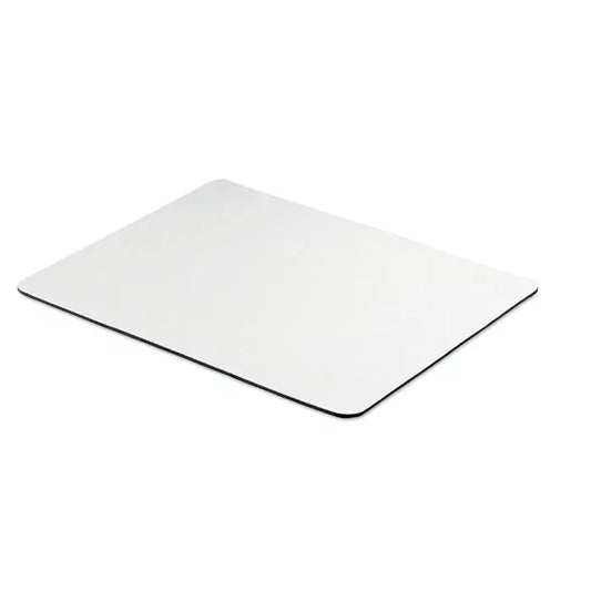 Covoras de mouse pentru sublimare alb dreptunghiular cu colturile rotunjite si margine neagra subtire