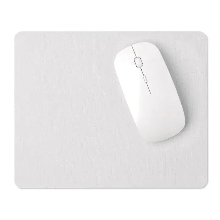 Covoras de mouse pentru sublimare alb cu design minimalist si texturat ideal pentru birou sau acasa
