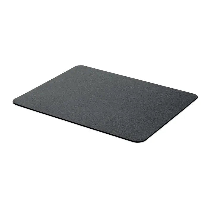 Covoras pentru mouse dreptunghiular negru cu finisaj mat texturat din pu reciclat pentru birou