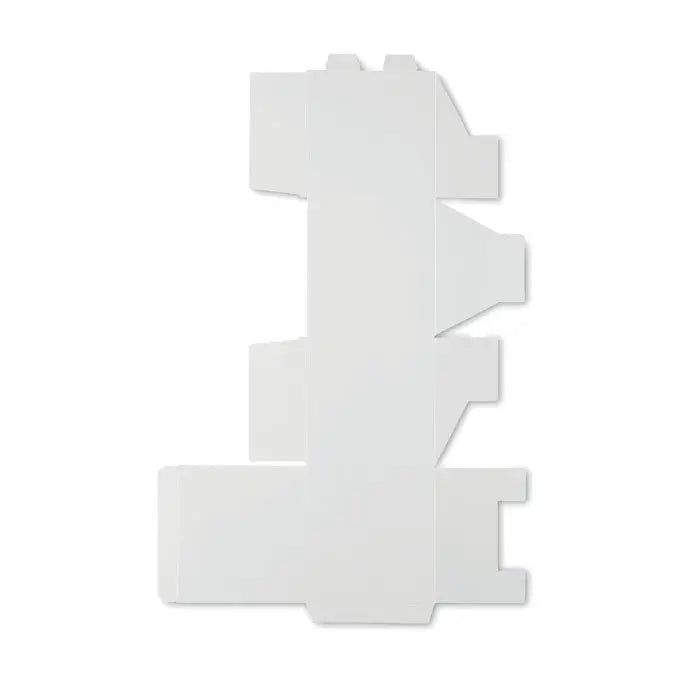 Sablon plat si nepliat din carton alb pentru cutie cadou de sublimare pentru cani