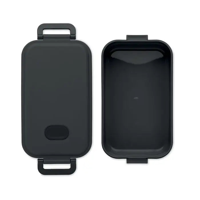 Cutie de pranz pp 800 ml bento neagra cu capac fix si manere integrate pentru transport usor