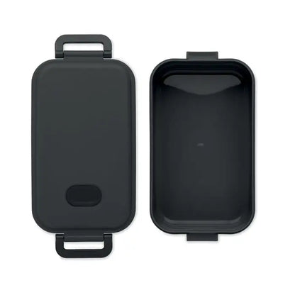 Cutie de pranz pp 800 ml bento neagra cu capac fix si manere integrate pentru transport usor